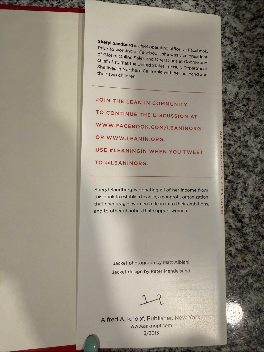 Lean In Hardcover Book - Picture 5 of 6